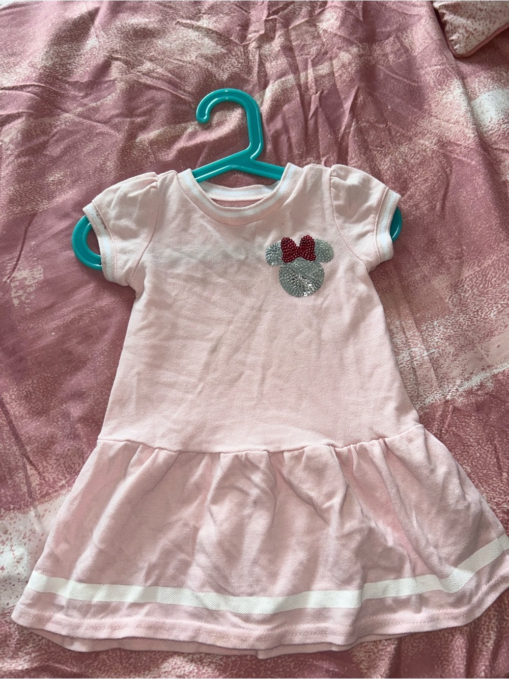 Disney Pink Sequin Minnie Mouse Dress